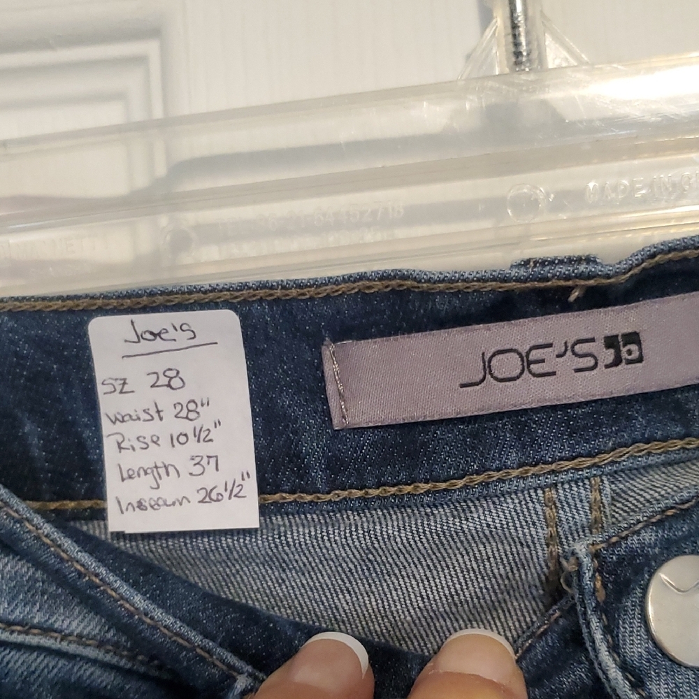 Joe's Jeans Men's Distressed Blue Straight Jeans - Picture 6 of 8